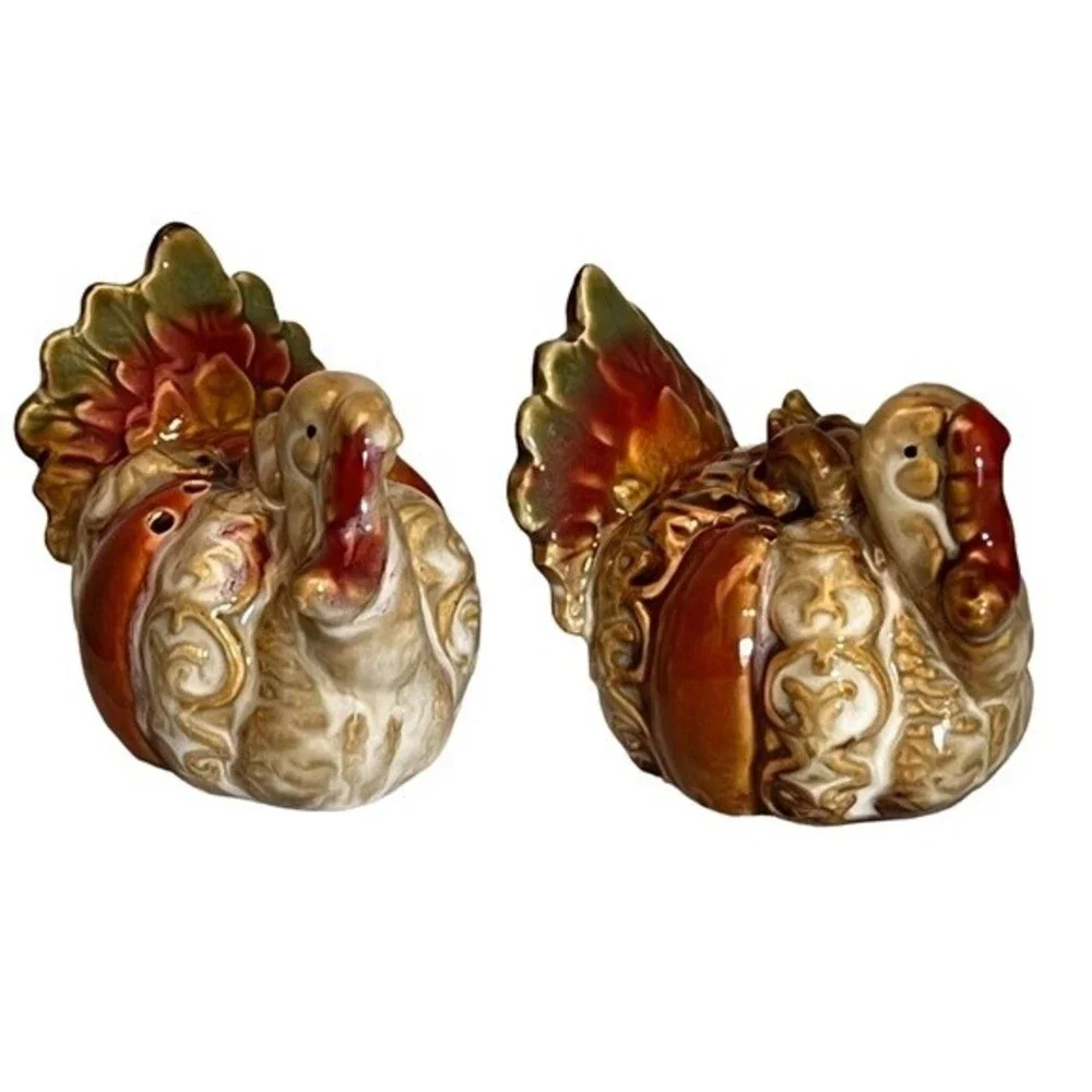 Turkey Salt & Pepper‎ Shakers Thanksgiving Christmas